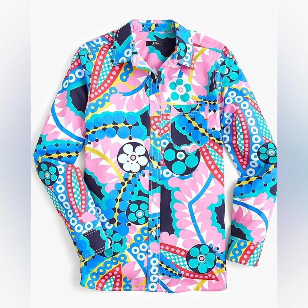 J. Crew Classic-fit boy shirt in Ratti® kaleidoscope floral